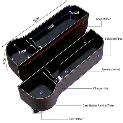 Car Seat Gap Filler Organizer (2 Piece) for vehicles