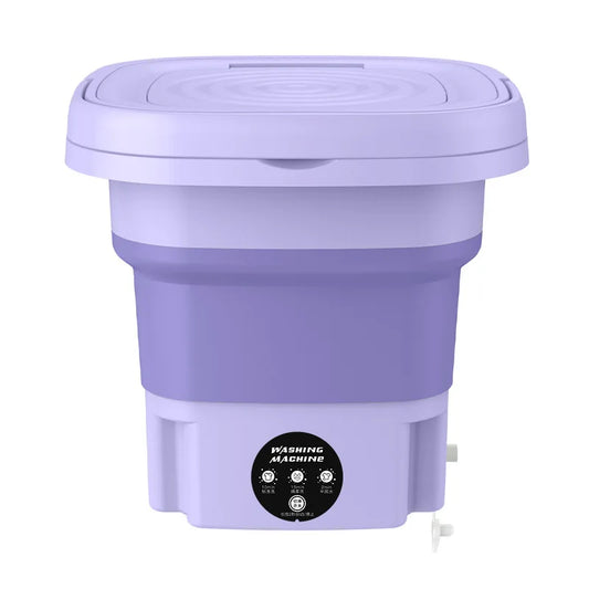 8L Portable Folding Washing Machine Bucket for Clothes Socks Underwear Cleaning Washer Portable Small Travel Washing Machine