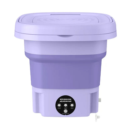 8L Portable Folding Washing Machine Bucket for Clothes Socks Underwear