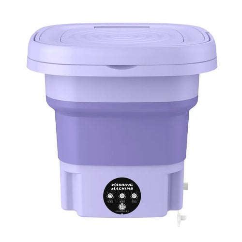 8L Portable Folding Washing Machine Bucket for Clothes Socks Underwear