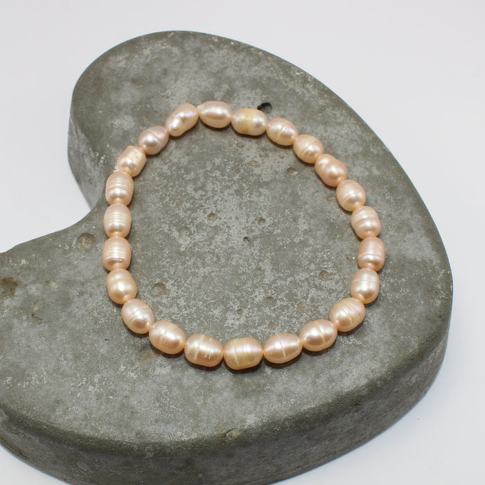 Pearl bracelet Peach