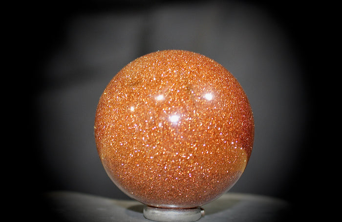 Gold stone sphere
