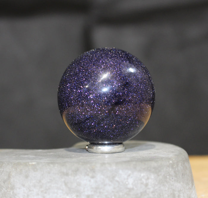 Blue Gold stone sphere