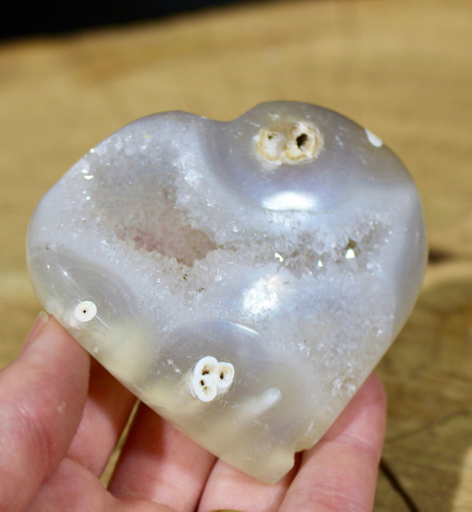 Agate Heart Druzy