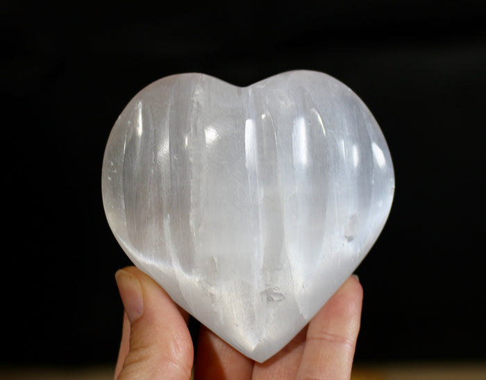 larger Selenite heart