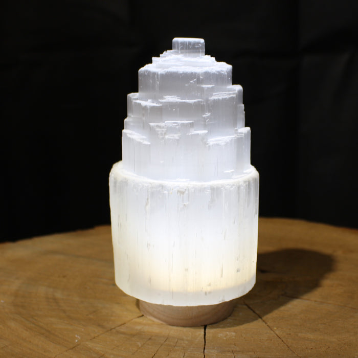 Selenite Lamp 15cm