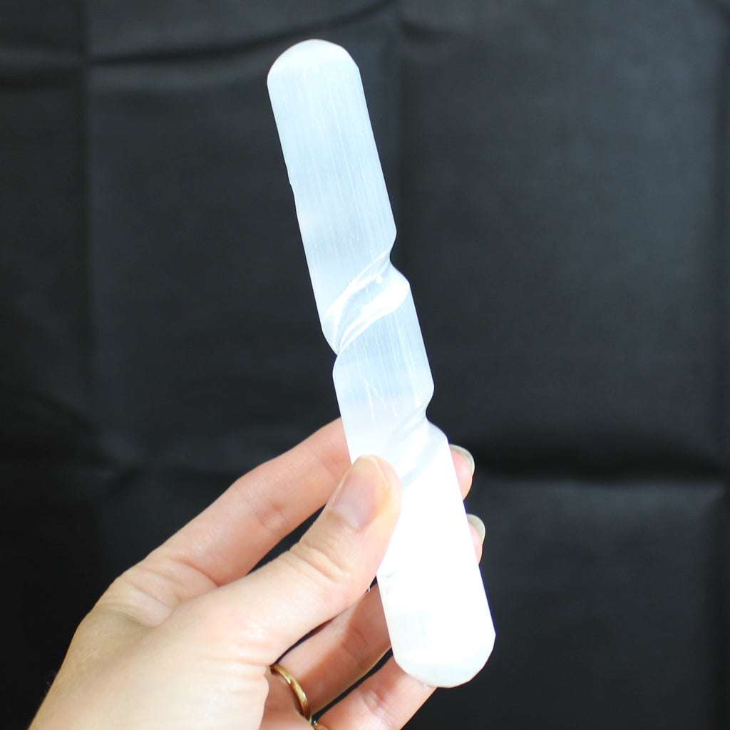 Selenite wand spiral