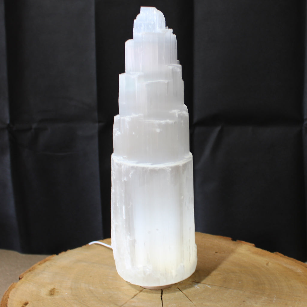 Selenite Lamp 35cm