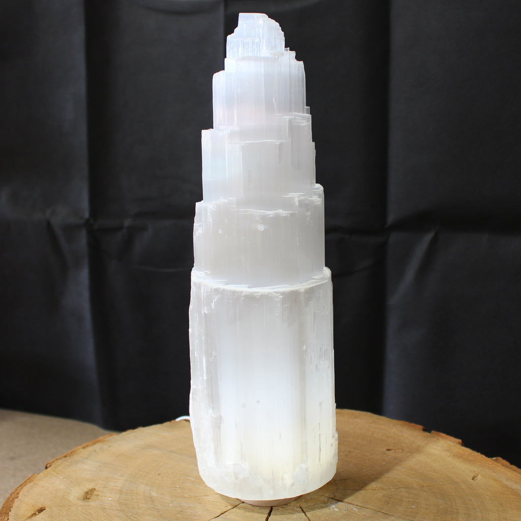 Selenite Lamp 35cm