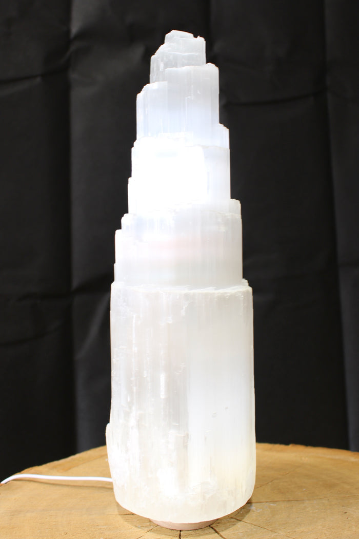 Selenite Lamp 35cm