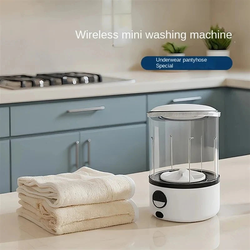 2L Mini Washing Machine Automatic Portable Turbo Led Washing Cup Portable Washing Machine Is Suitable For Underwear.Briefs.Socks
