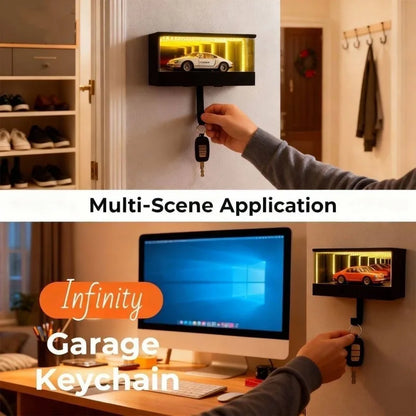 Infinity mirror key holder