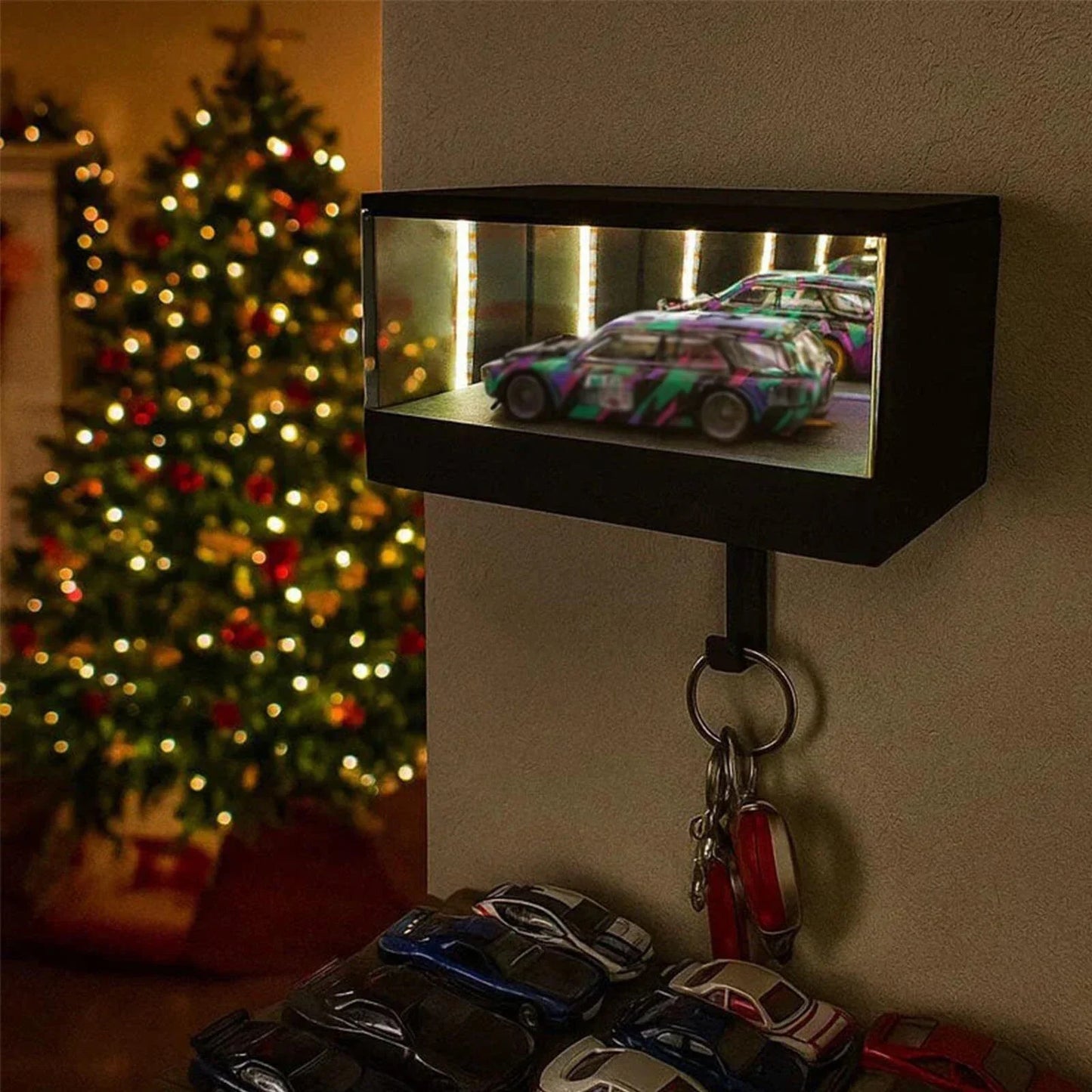 Infinity Garage Keychain Car Illuminated Infinite Garage Key Hook Suitable For Home Office Entrance Car Key Hanger