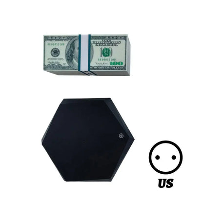 Magnetic Levitation Game Cash Lamp 360° Rotating Floating Money Stack with 3 Color Modes Touch Base, USB Powered Mini GTA Style