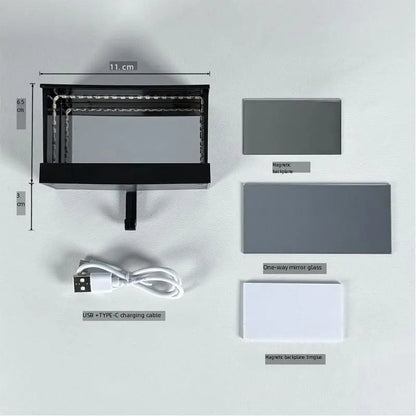 Infinity mirror key holder