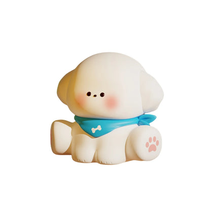 Cartoon Puppy Shaped Silicone Night Lamp, USB Charging Soft Glow Nightlight, Portable Touch Control Dog LED Light, Indoor Room D