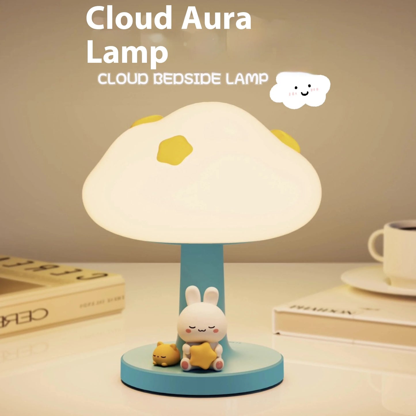 Cute Cloud Night Light, Dimmable Baby Nursery Lamp for Sleep, Kids Bedroom Decor Gift Idea