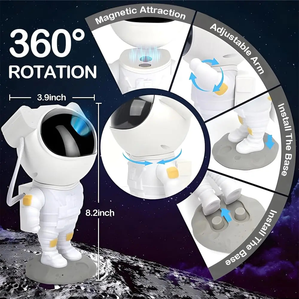 Astronaut Star Projector Night