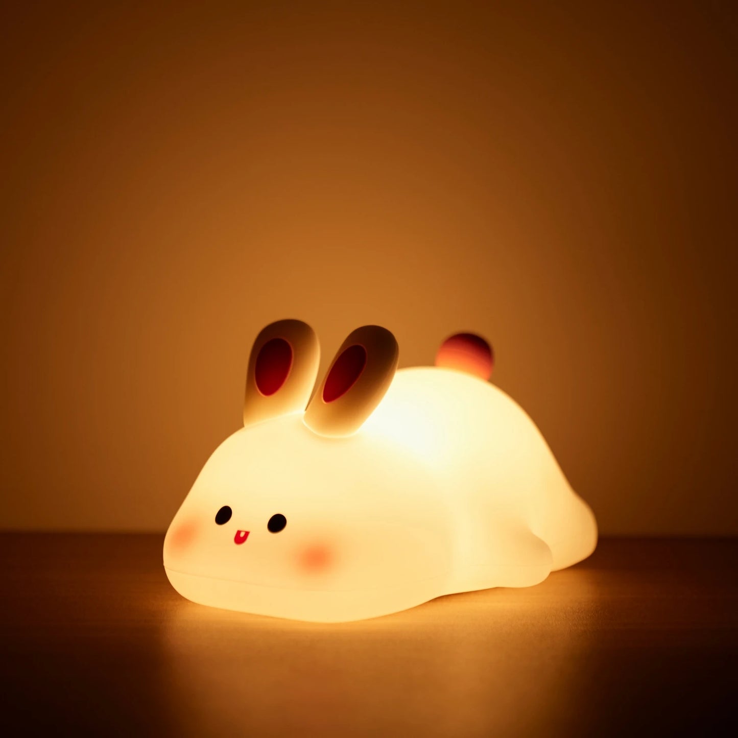 Panda LED Night Light Cute Silicone Night Light USB Rechargeable Touch Night Lamp Bedroom Timing Lamp Decoration Children's Gift