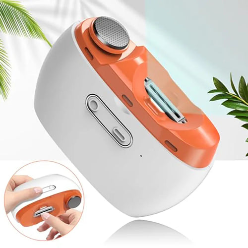 3-in-1 Electric Nail Clipper & Polisher – Automatic Nail Trimmer with LED Light, 2-Speed, USB Rechargeable