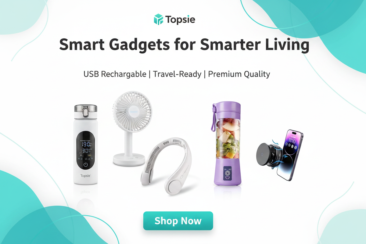Topsie Hero Banner – Real Products