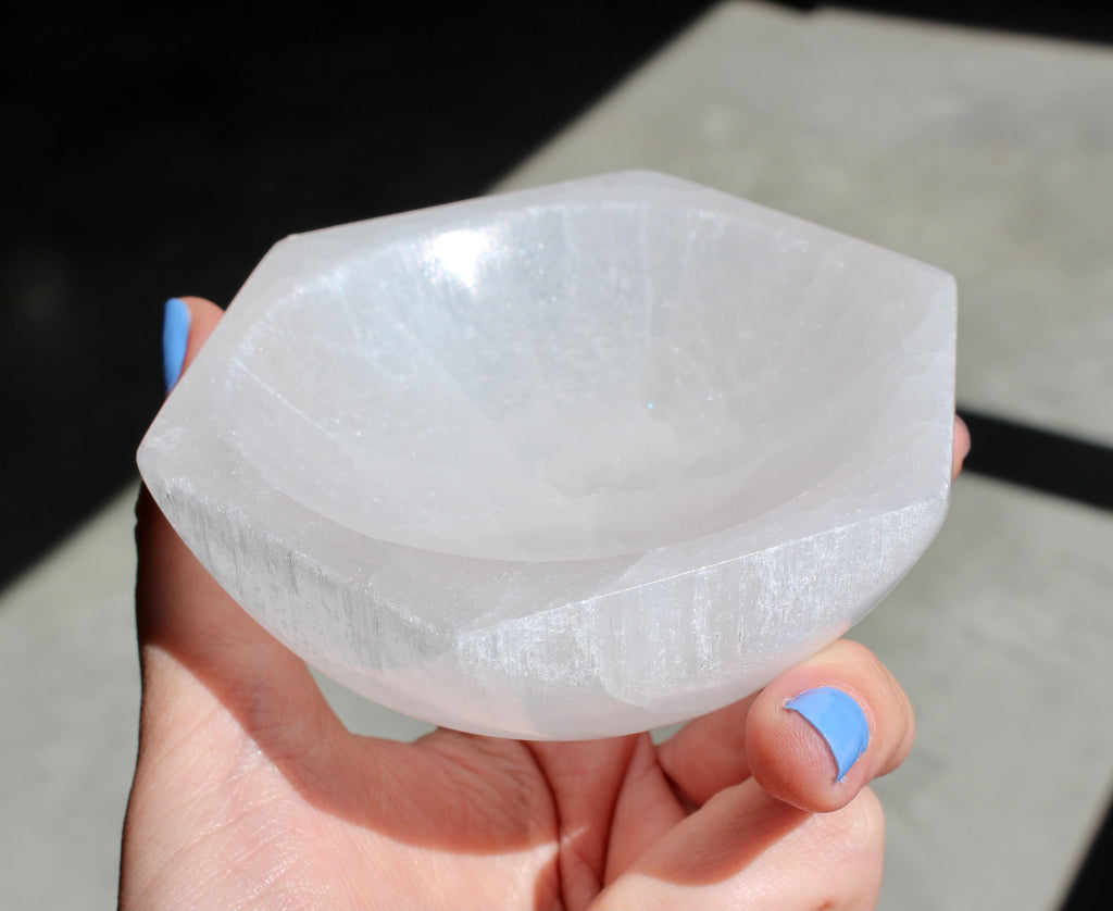 Hexagon Selenite Bowl