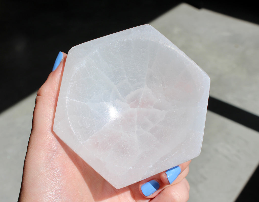 Hexagon Selenite Bowl