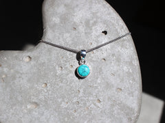 December Turquoise  Birthstone 8mm pendant