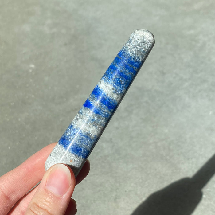 Lapis lazuli massage wand