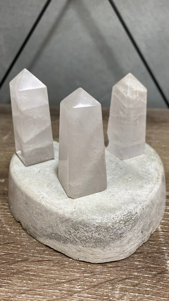 Clear quartz towers 7cm